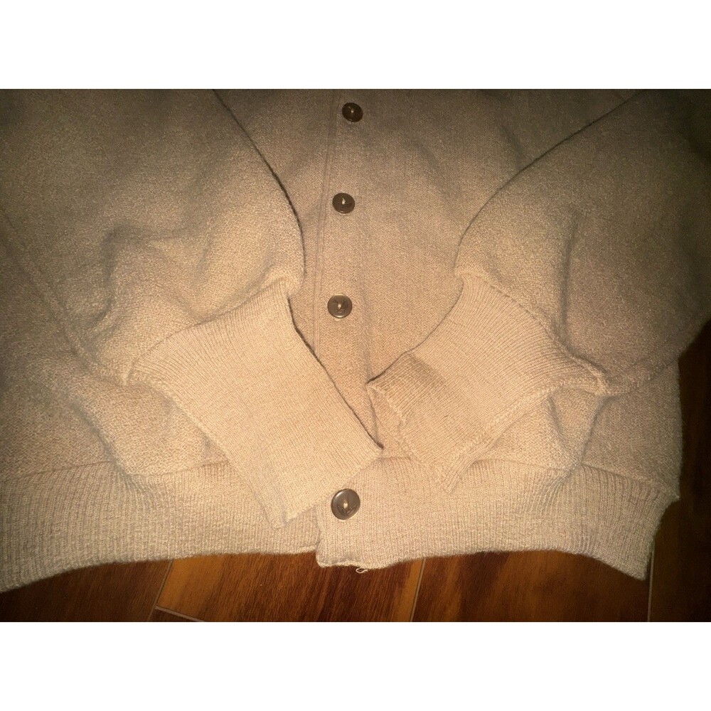 Vintage 60s Robert Bruce Arnold Palmer Alpaca Wool Cardigan Sweater USA M - Picture 13 of 13